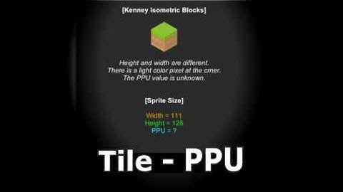 3.1 Tile - Pixel Per Unit(PPU) (Tutorials #4)