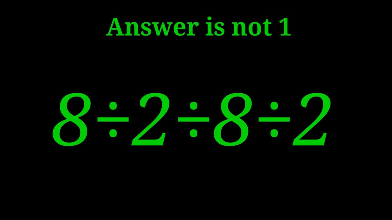 I think only one in 10 can solve this math question 