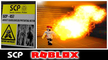 SCP Site 63 - Burning Man SCP-457 (Demonstration) By @samsamtimtim2503  - Roblox