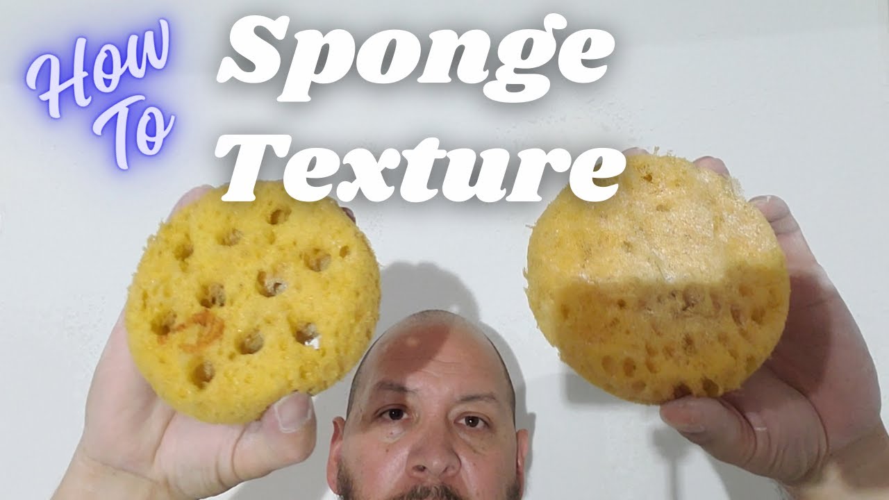 Sponge texture for small repairs - YouTube