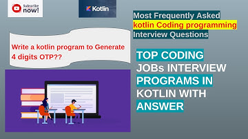 Kotlin Coding programs | for Interview Coding Rounds | Logical Programs Questions