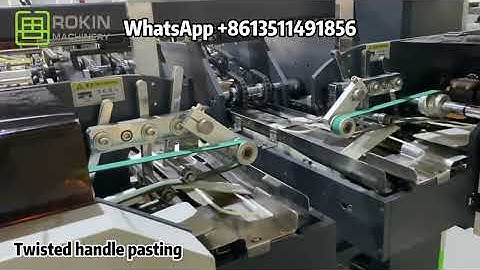 RKHF 330T full automatic paper bag machine with twisted handle