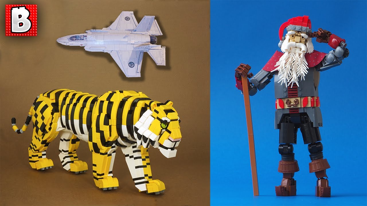 Custom LEGO Santa, Tiger, and F-35! TOP 10 MOCs