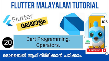 Operators | Dart Programming | Flutter Malayalam Tutorial | Part-20