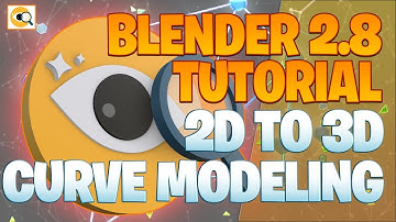 Daily 2D to 3D Curve Modeling Part 1 - Blender 2.8 Tutorial