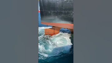 Starting of propeller at sea | Ship propeller speed at sea. #shorts #trending #merchantnavy #viral