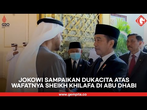 Jokowi Sampaikan Dukacita Atas Wafatnya Sheikh Khilafa di Abu Dhabi