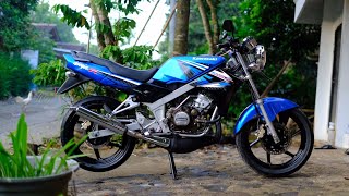 MODIFIKASI SIMPLE ELEGAN NINJA R BIRU 2013