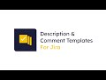 Description Templates for JIRA Cloud chrome extension