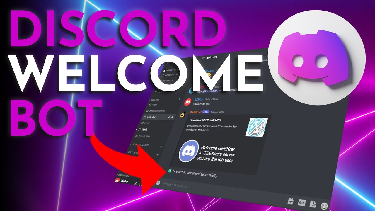 Discord Welcome Bot 2022 - YouTube