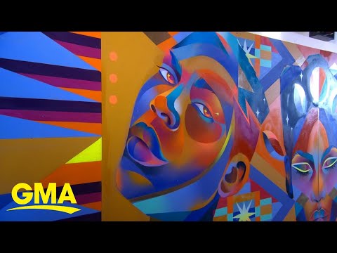 ‘gma’ honors a black muralist pushing for social change l gma