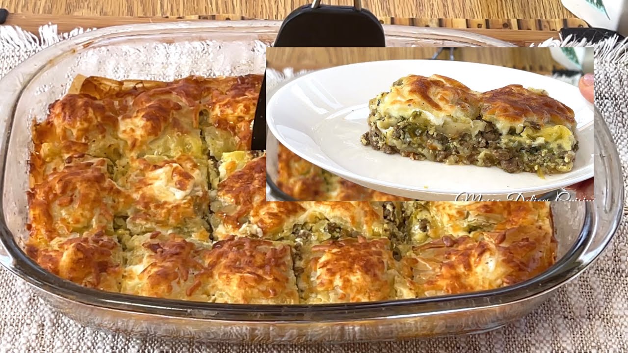 Feuilleté a La Viande Hachée et au Fromage Pratique et Facile à Faire