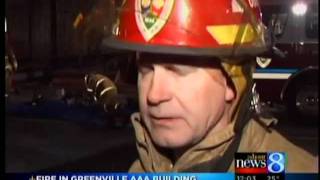 Fire damages Greenville AAA office