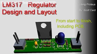 Step-by-step Design a LM317 Circuit and PCB Design in Proteus screenshot 1