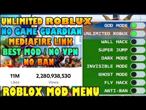 ROBLOX MOD APK 2023, ROBLOX MOD MENU v2.581.563, UNLIMITED ROBUX