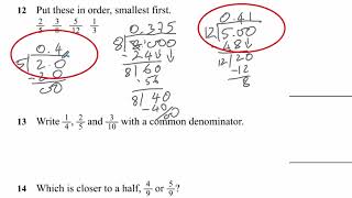 Fractions Worksheet Walkthrough