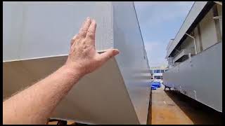 Progress Video - 18m x 9m sectional barge STEEL