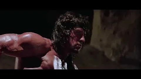 'Rambo Tends His Wound' Scene | Rambo III