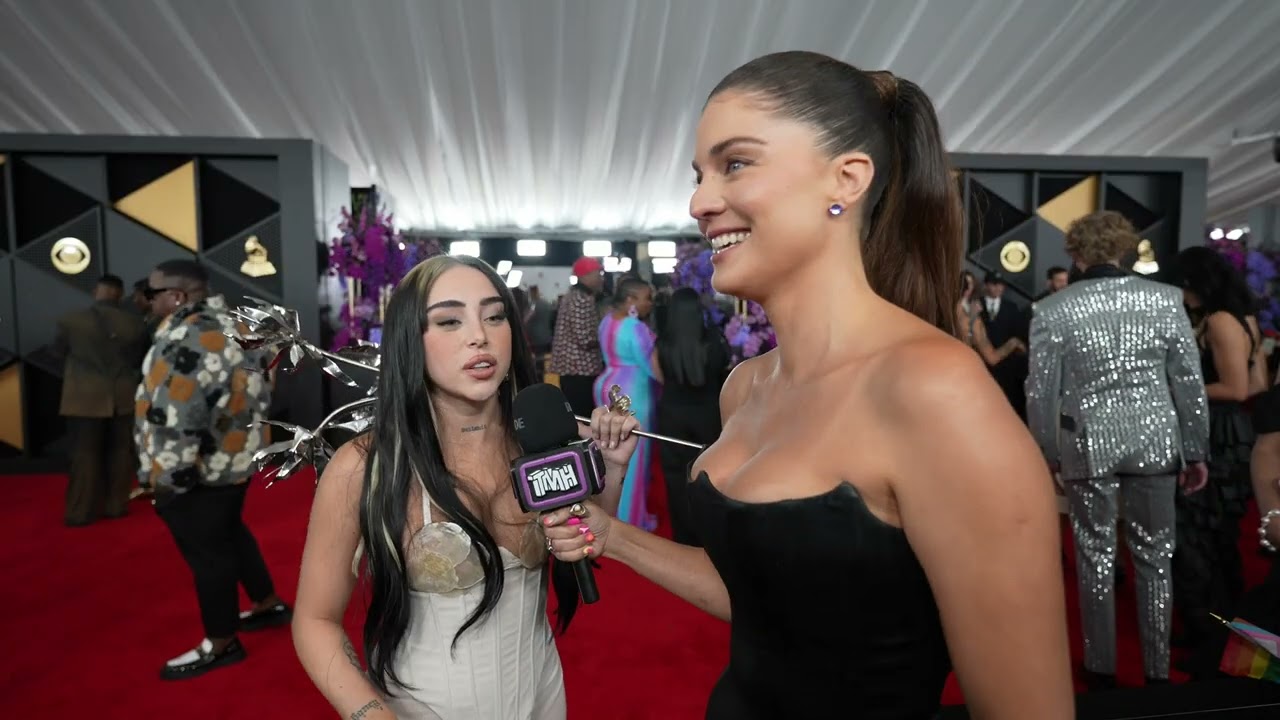 Entrevista a Nicki Nicole en los GRAMMYs: 