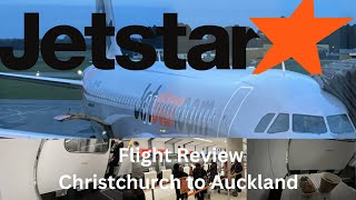 Jetstar Christchurch to Auckland Airbus A320 economy class flight review
