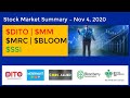 DITO | MM | MRC | BLOOM | SSI | STOCK MARKET SUMMARY NOV 4 2020