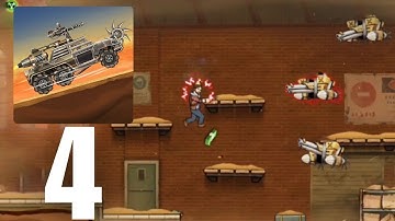 Earn to Die Rogue Part 4 : 3 Robots + Blooming Boss Fights  (Android/iOS Gameplay Walkthrough)