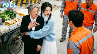 Bullies harass old rich lady at site,vendor girl stands in\u0026defends her—her son's CEO,love sparks!