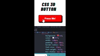 Simplest 3d Button using CSS | Neobrutalism Button | CodewithFaraz