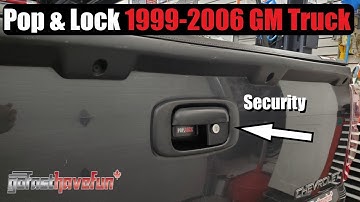 How to Install Pop & Lock PL1100 Tailgate Lock for GMC Sierra and Chevrolet Silverado 1999-2006