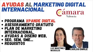 Ayudas al Marketing Digital Internacional de la Cámara de Comercio de Valencia - Xpande Digital