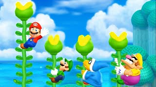 Mario Party 9 Garden Battle - Kamek Vs Mario Vs Luigi Vs Wario| Cartoons Mee