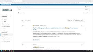 Video Tutorial - Academic Search Complete