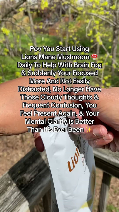 Boost your focus with lion's mane #lionsmanemushroom #brainfog