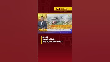 Mưa rào rải rác, nhiệt độ cao nhất 33 độ C # shorts