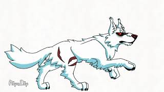 Running wolf cycle animation