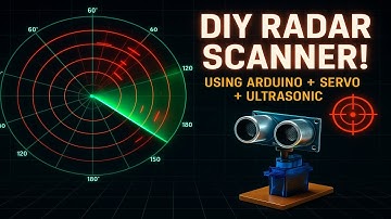 🚨 DIY Arduino Radar Scanner with Ultrasonic Sensor | Real-Time Military Style Sonar 📡