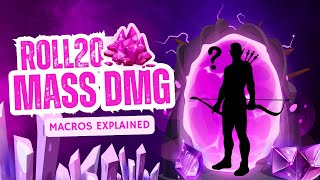 Roll20's Massive Damage Macros Explained