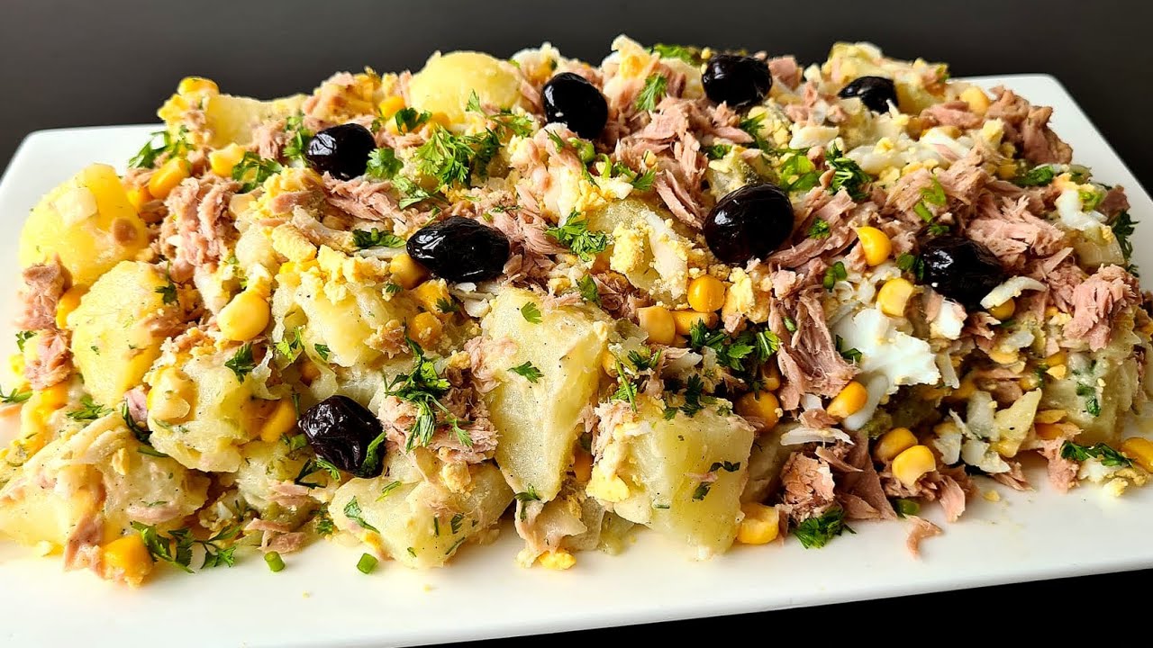 ضروري منها في الغذاء او العشاء‼️سلطة البطاطس الغنية و المغذية مكوناتها بسيطة و طعمها مختلف و مميز💯👌👌