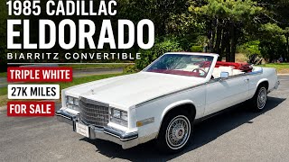1985 Cadillac Eldorado Biarritz Convertible Triple White Low Miles For Sale By Elite Motor Cars