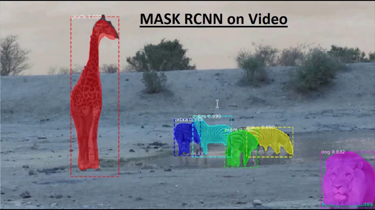 Video Inferencing with MASK RCNN on COLAB
