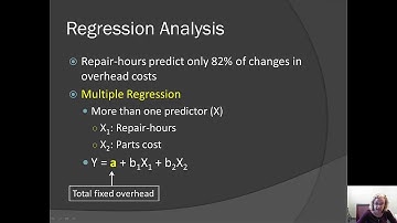 Regression Analysis for Estimating Costs