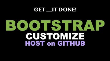 Your Own Custom Bootstrap CDN hosted on Github e.1 p.2
