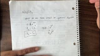 Ordinary Differential Equation section 3.1