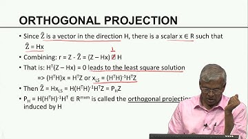 Mod-03 Lec-11 A Geometric View - Projections