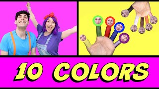 Finger Family Color Song - Learn Colors with Bella and Beans