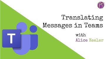 Translating Messages in Microsoft Teams