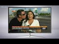 A stranger try to kiss the reporter on live TV
