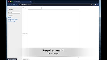 Edx CS50’s Project 1 - WIKI