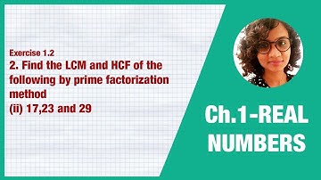 Find LCM & HCF by prime factorization method - 17,23,29 - Class 10