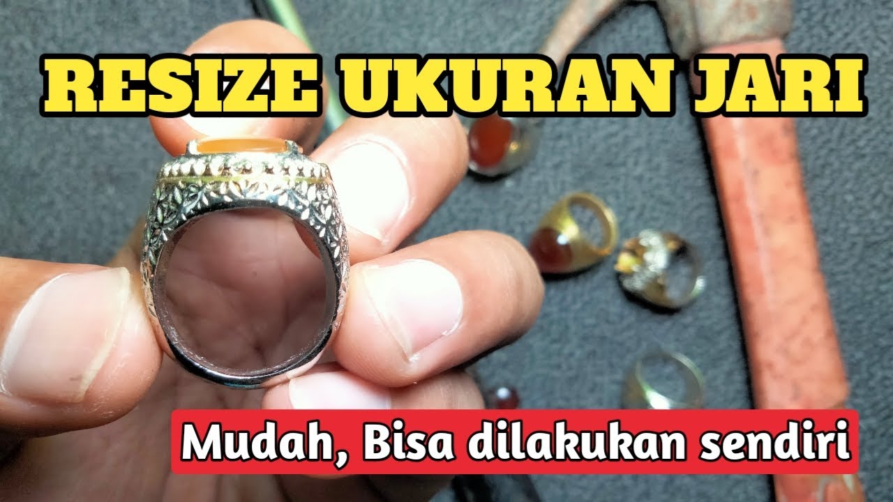 Tutorial RESIZE UKURAN JARI pada ikat batu akik